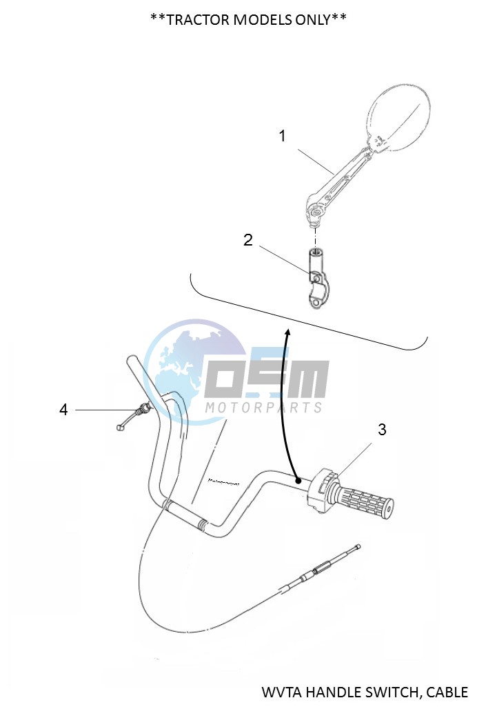 WVTA HANDLE SWITCH, CABLE