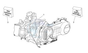 Atlantic 125 e3 drawing Engine