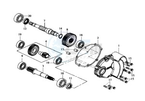 HD 125 EVO drawing MISSION COVER COUNTER SHAFT