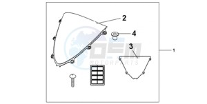 CBR1000RAA Australia - (U / ABS) drawing WINDSCREEN CLEAR