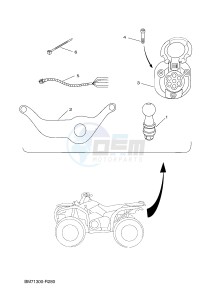 YFM450FWAD GRIZZLY 450 EPS (BM71) drawing FRAME 1