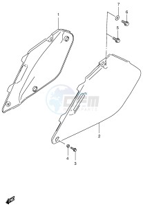 RM125 (E2) drawing FRAME COVER