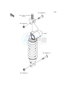 NINJA ZX-6R ZX600RFF FR GB XX (EU ME A(FRICA) drawing Shock Absorber(s)