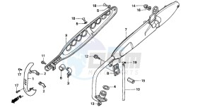 ST50 drawing EXHAUST MUFFLER