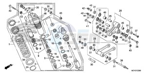 CRF450XE CRF450R Europe Direct - (ED) drawing REAR CUSHION