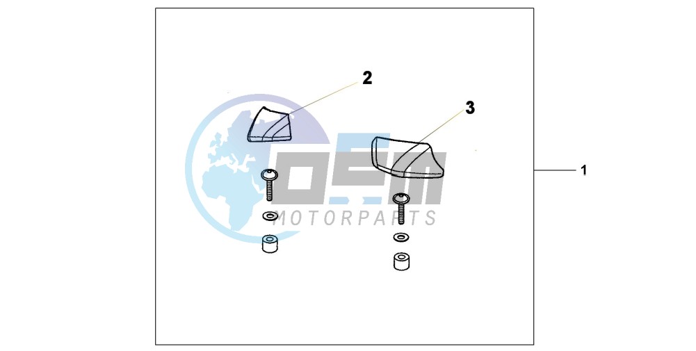 PILLION ARM REST SET