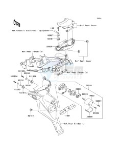 KLE 650 A [VERSYS EUROPEAN] (A7F-A8F) A7F drawing TAILLIGHT-- S- -