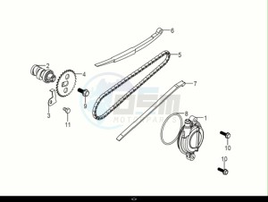 SYMPHONY 50 (XF05W1-IT) (E5) (M1) drawing CAM SHAFT