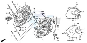 CBR125RWA France - (F / CMF WH) drawing CRANKCASE