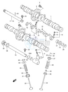 GSF250V (E24) Bandit drawing CAM SHAFT   VALVE