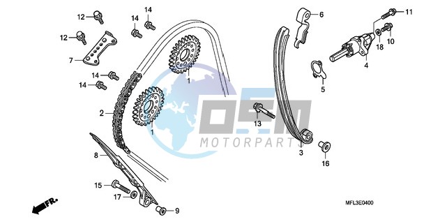 CAM CHAIN/TENSIONER