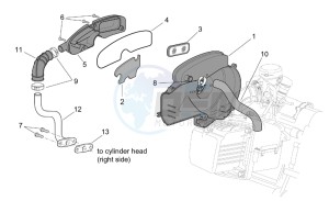 Scarabeo 50 4t 2v e2 drawing Secondary air