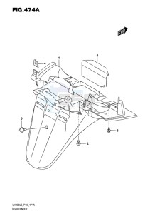 UH200 ABS BURGMAN EU drawing REAR FENDER