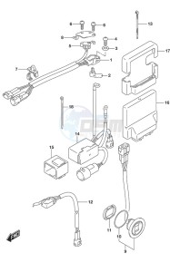 DF 175 drawing PTT Switch/Engine Control Unit