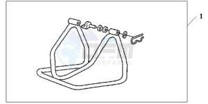 CB600FA39 Spain - (SP / ABS ST) drawing MAINTENANCE STAND