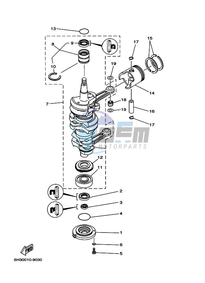 CRANKSHAFT--PISTON