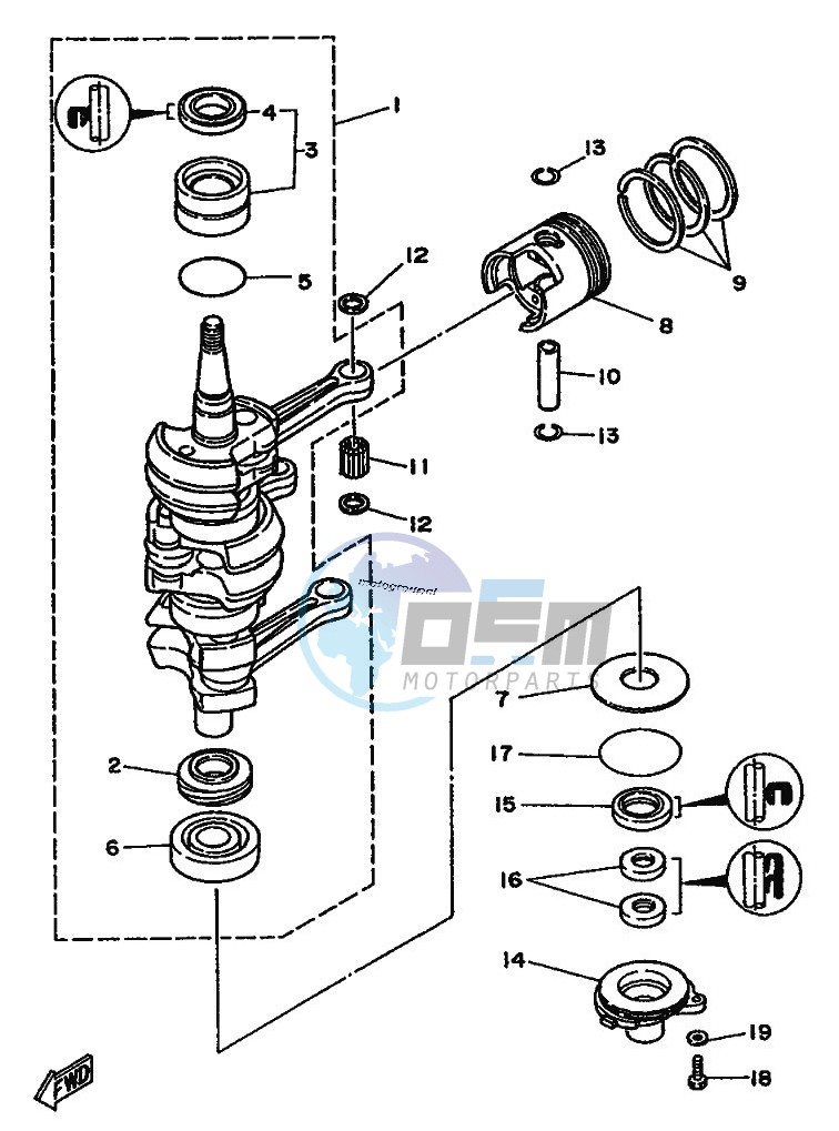 CRANKSHAFT--PISTON