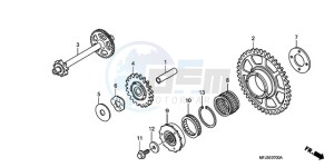 CBR600RR9 France - (F / CMF MME) drawing STARTING CLUTCH