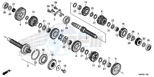 CBR1000RRG CBR1000 - Fireblade Europe Direct - (ED) drawing TRANSMISSION