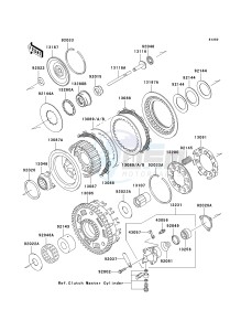 VN 1600 D [VULCAN 1600 NOMAD] (D6F-D8FA) D7F drawing CLUTCH