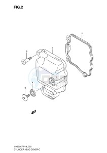 UH200G BURGMAN EU drawing CYLINDER HEAD COVER