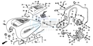 VTX1800C drawing FUEL TANK (VTX1800C15/6/7/8)