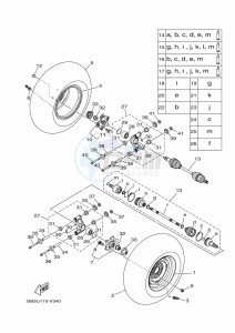 YFM450FWB KODIAK 450 (BHS1) drawing REAR WHEEL