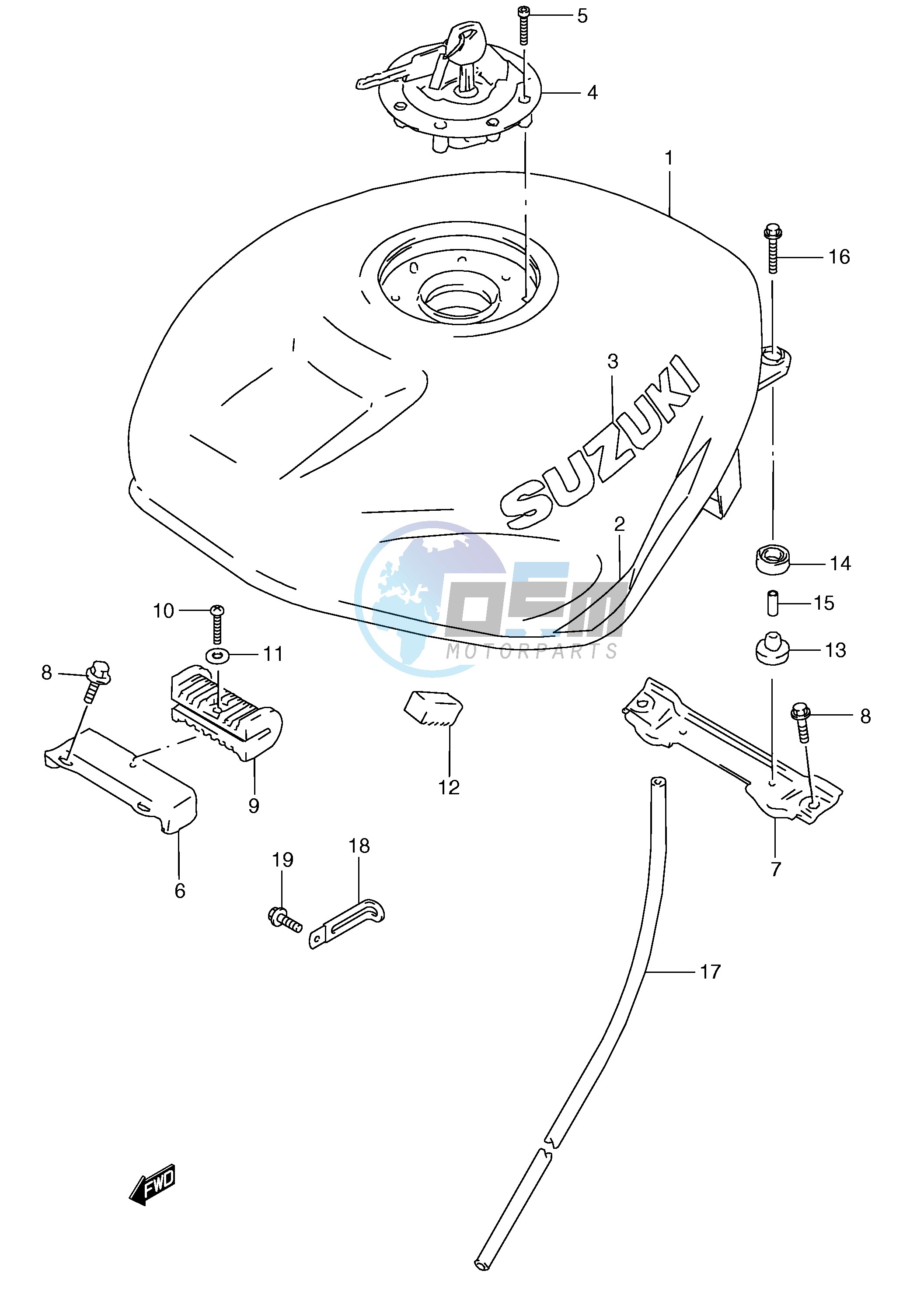 FUEL TANK (FOR F9H,F9J)