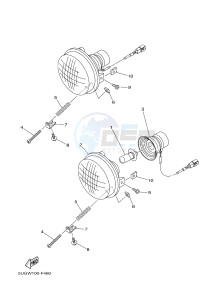 YXR700F YXR7FB RHINO 700 (1RB2 1RB3 1RB4 1RB5) drawing HEADLIGHT