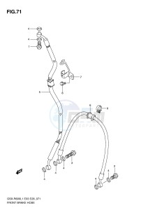 GSX-R600 (E3) drawing FRONT BRAKE HOSE