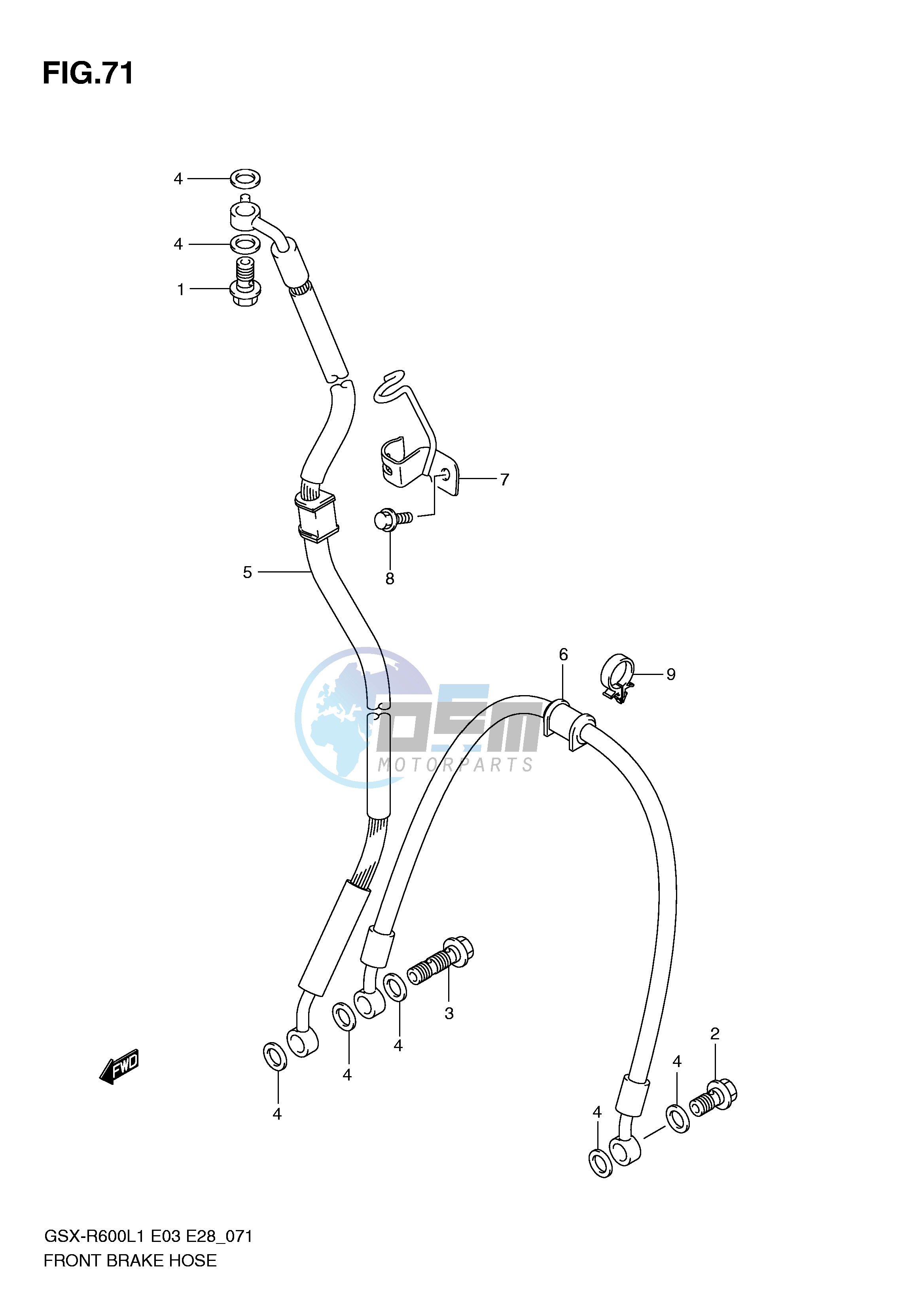 FRONT BRAKE HOSE