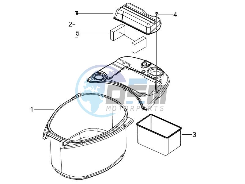 Helmet housing - Undersaddle