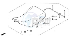 TRX400FA FOURTRAX AT drawing SEAT