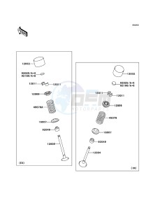 ZZR1400_ABS ZX1400DBF FR GB XX (EU ME A(FRICA) drawing Valve(s)