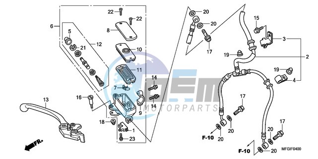 FR. BRAKE MASTER CYLINDER (CB600F/F3)