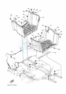 YFM450FWB KODIAK 450 (BJ5T) drawing STAND & FOOTREST