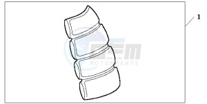 CBR600FS drawing TANK PAD 2