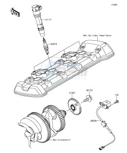 Z1000SX_ABS ZX1000MGF FR GB XX (EU ME A(FRICA) drawing Ignition System