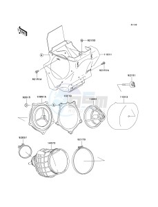 KX 85 A [KX85 MONSTER ENERGY] (A6F - A9FA) A9FA drawing AIR CLEANER