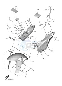 YZF-R6 YZF600 R6 (BN6A) drawing FENDER