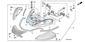 SH300AR9 UK - (E / ABS MKH SPC) drawing REAR COMBINATION LIGHT