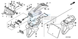 CB1000RC drawing TAILLIGHT