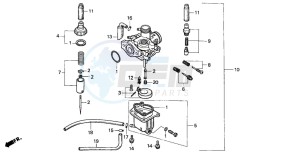 PK50M drawing CARBURETOR