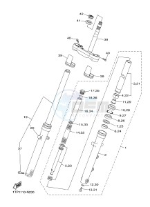 XVS950CU XVS950 XV950 R-SPEC (2DE3) drawing FRONT FORK