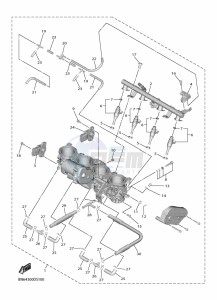 YZF600 YZF-R6 (BN6S) drawing INTAKE 2