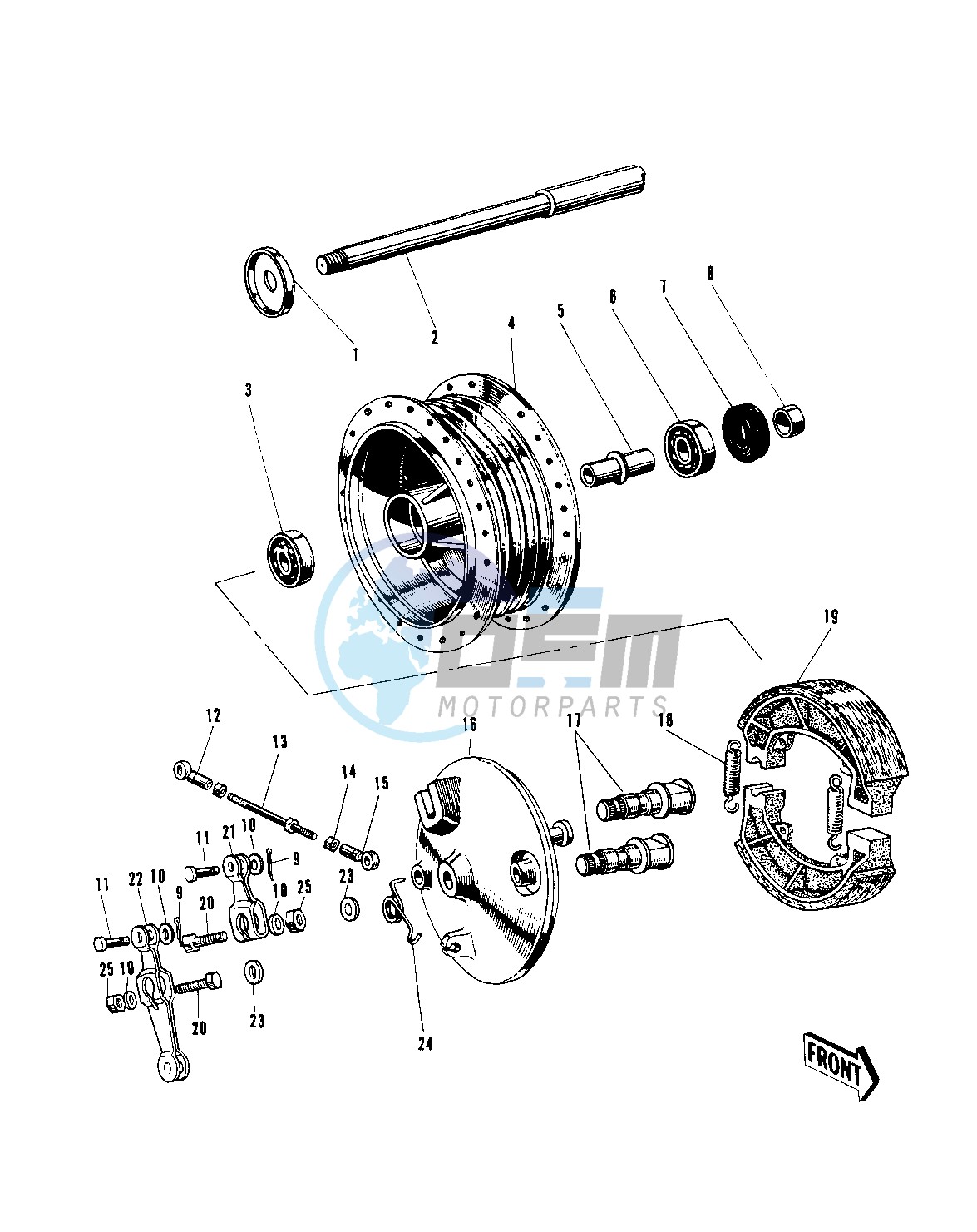 FRONT HUB_BRAKE -- -E_NO.54589- -