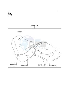 VN900_CLASSIC VN900B6F GB XX (EU ME A(FRICA) drawing Seat