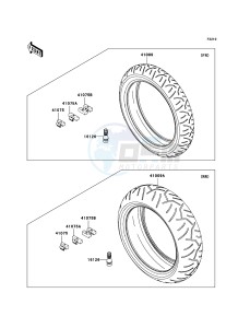 ZZR1400 ZX1400A6F FR GB XX (EU ME A(FRICA) drawing Tires