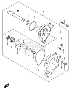 DL250 drawing WATER PUMP