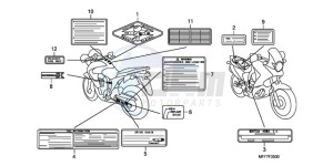 XL700V9 F / CMF drawing CAUTION LABEL